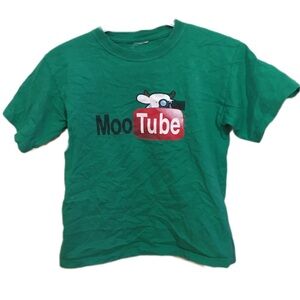 Green MooTube Kids T-Shirt